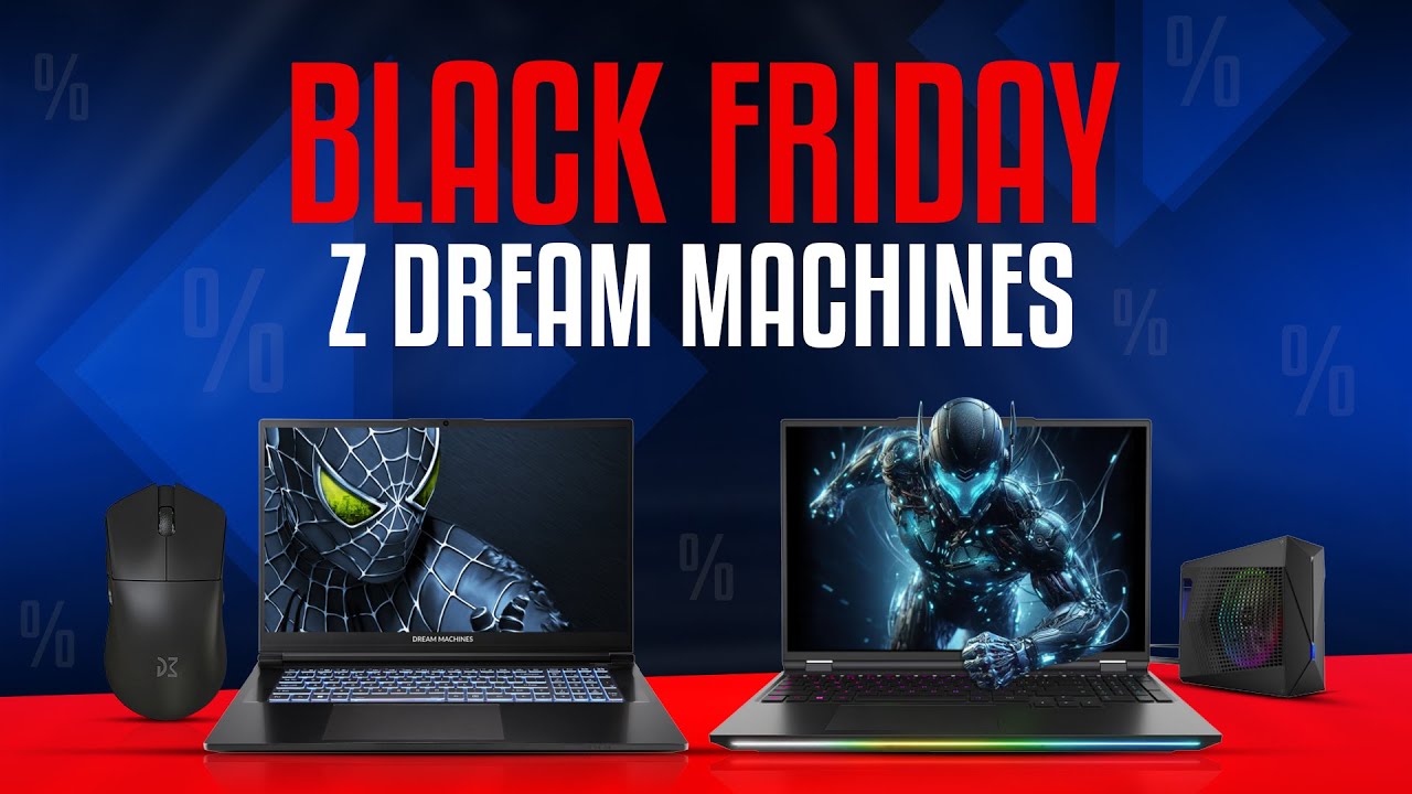 Promocje na laptopy dla graczy od Dream Machines - Black Friday 2025