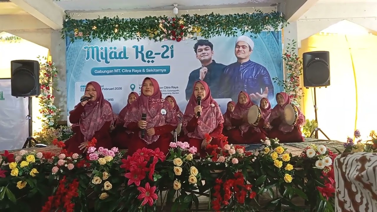 Milad GMT. Citra Raya dan Sekitarnya, Tim Hadroh An Na'im MT. 'IZZATIN NISA, Sabtu 14 Februari 2026