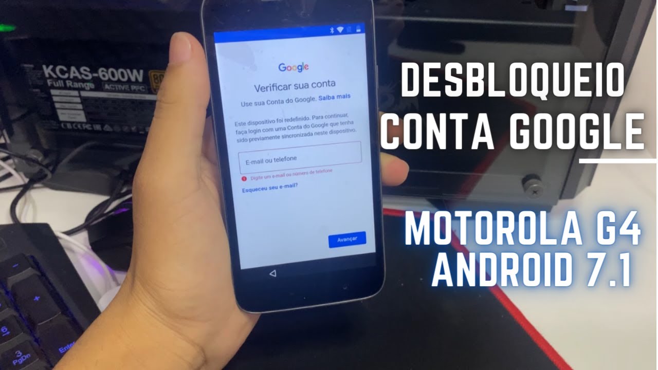 Remover conta google Moto G4 Play, G4, Moto X play, Moto C plus 2023 ANDROID 7.1