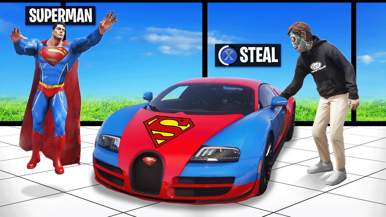 I Stole Superman's Cars in GTA!