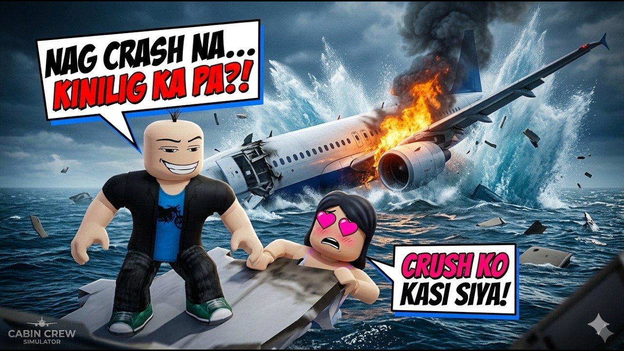 NAG CRASH ANG EROPLANO PERO MAY CRUSH PA RIN?! ANG LALA!
