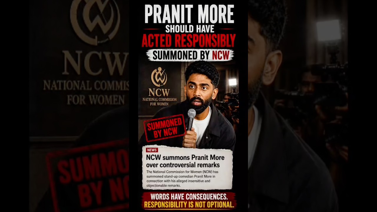 NCW Summons Pranit More Over Controversial Stand-Up Remarks