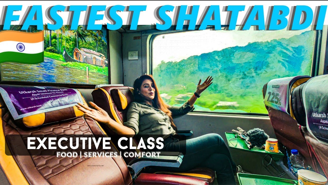 12001: Bhopal SHATABDI EXPRESS - Luxury Executive Class : Food | Services | Comfort #shatabdiexpress