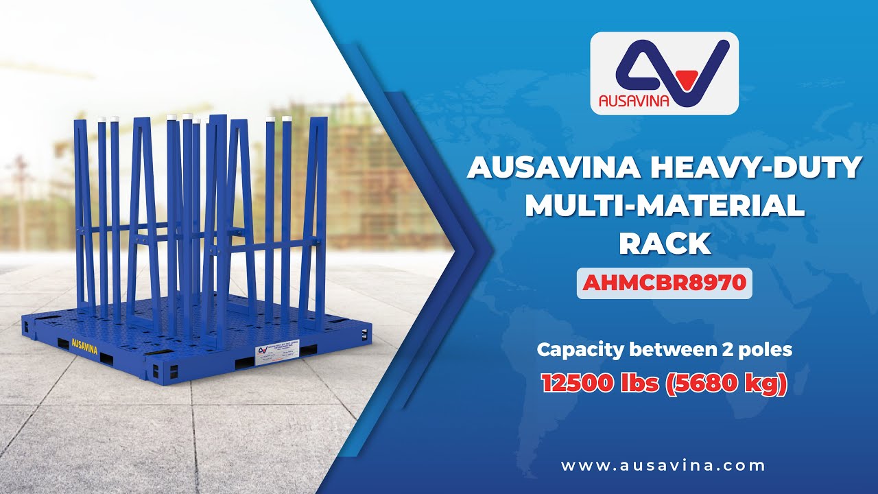 AUSAVINA HEAVY-DUTY MULTI-MATERIAL BUNDLE RACK (AHMCBR8970)