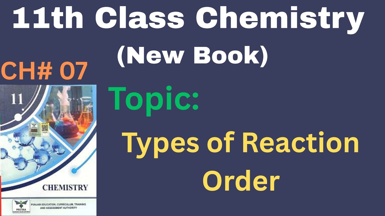 Types of Reaction Order | Chapter No. 7 | 11th Chemistry New Book | @LearnChemistrybyAQ