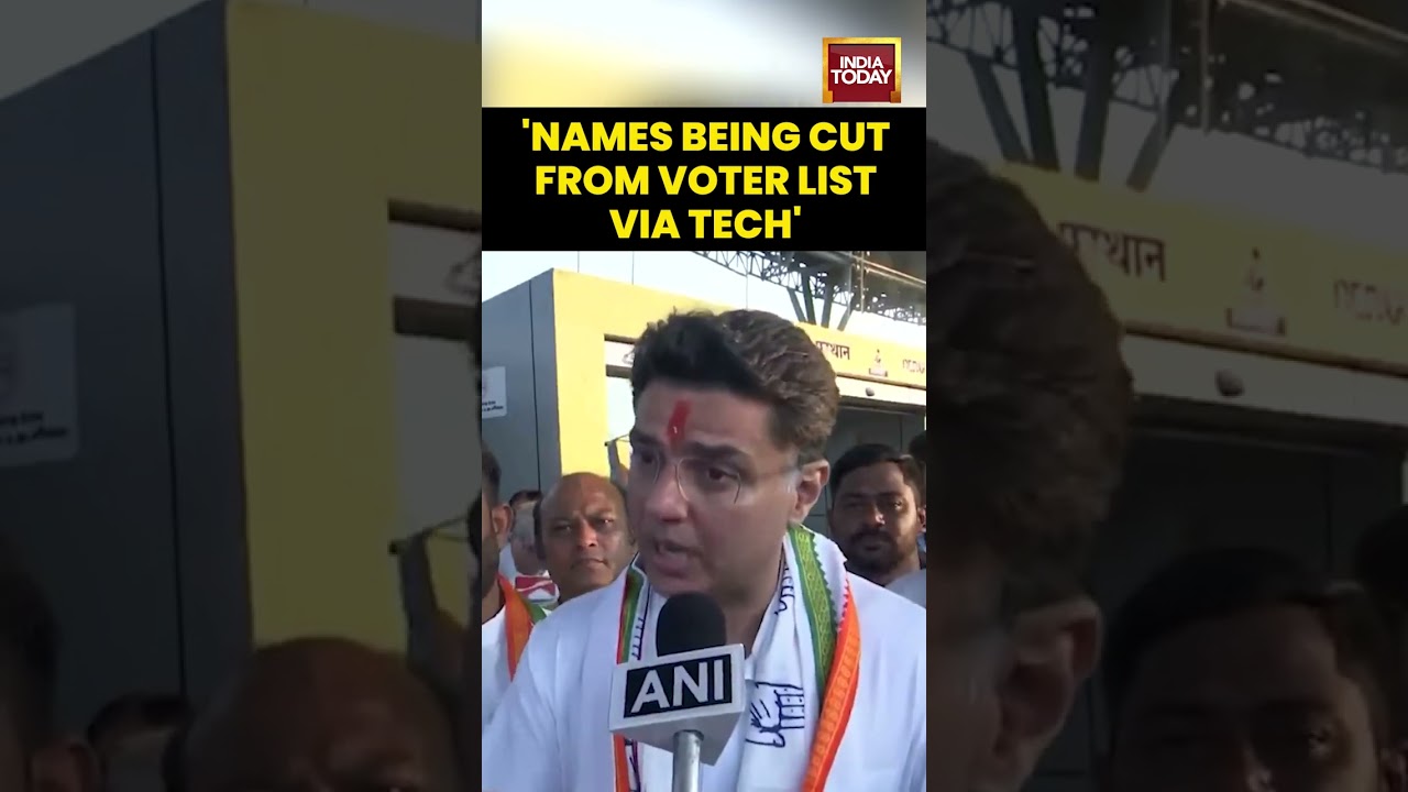 Voter List Manipulation Exposed: Sachin Pilot Slams EC Over Rahul Gandhi’s Shocking Claims