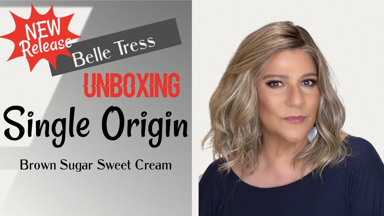 Belle Tress | Unboxing SINGLE ORIGIN  & Wig Review| Brown Sugar Sweet Cream
