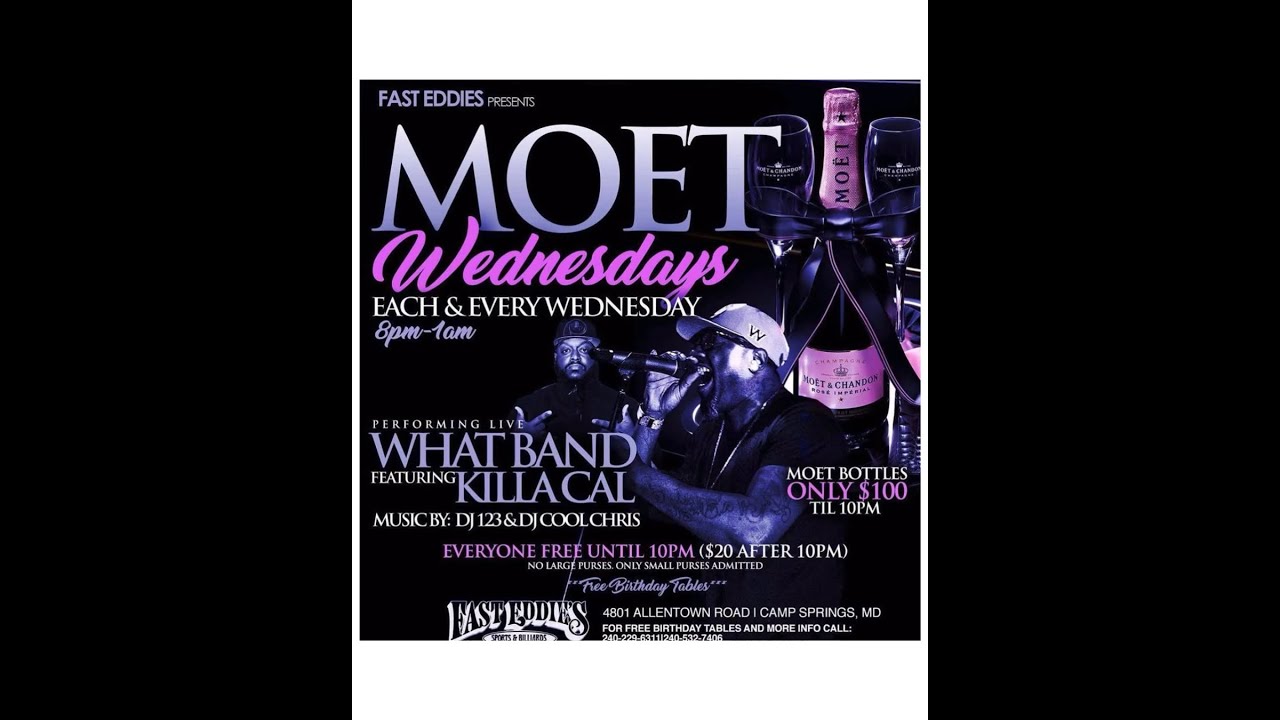 ?WHAT BAND? Moet Wednesdays @ Fast Eddie’s (2/23/22)