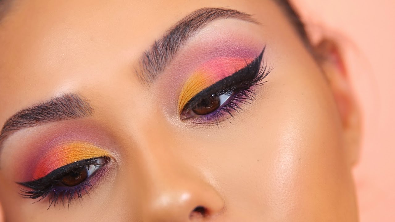 SUNSET CUT CREASE TUTORIAL | Roxette Arisa