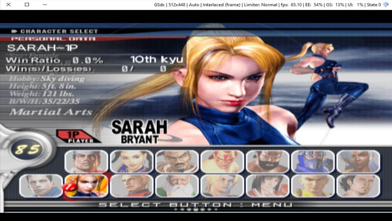 لعبة Virtua Fighter 4 - Evolution على برنامج PCSX2 تحميل + المحاكي