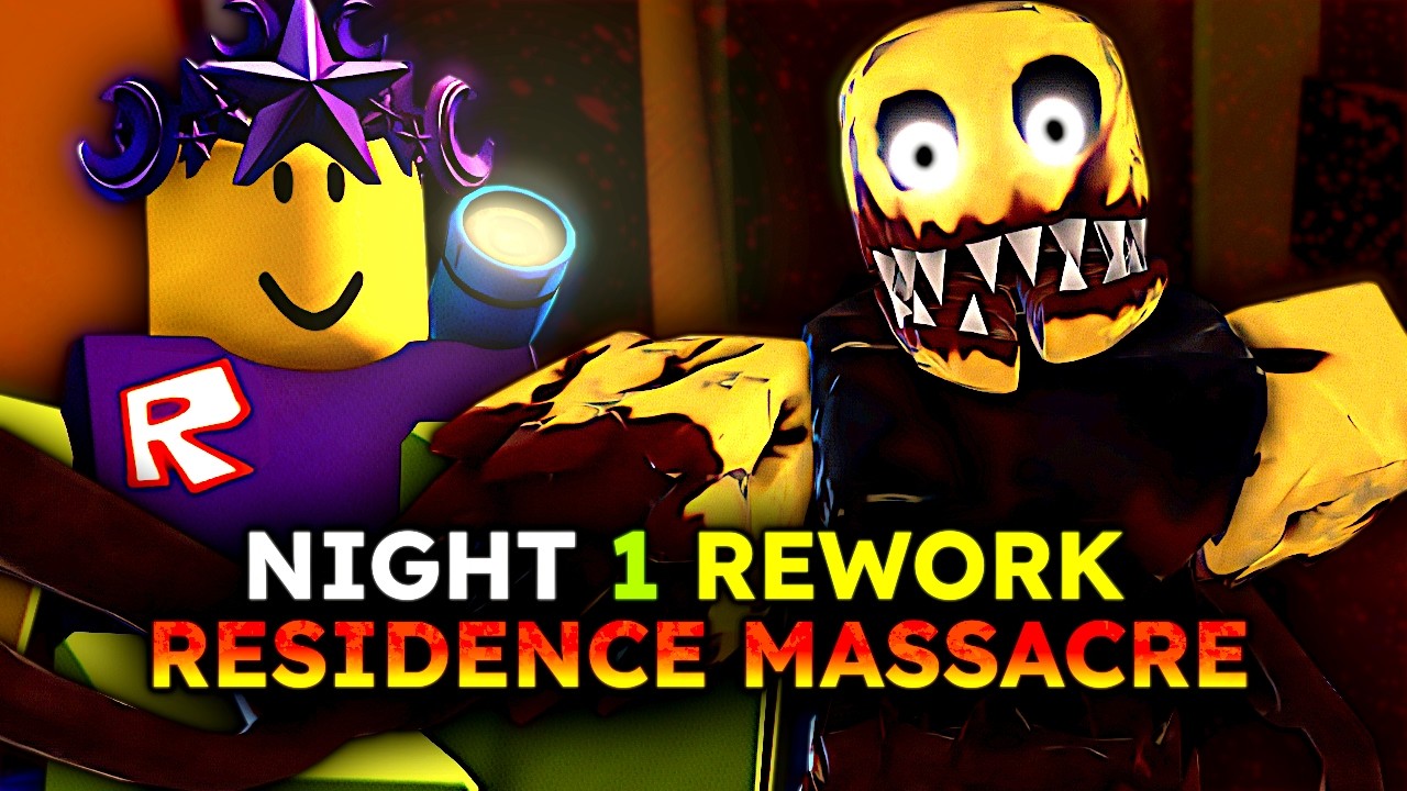 ROBLOX - Residence Massacre - NIGHT 1 REWORK - [Full Walkthrough]