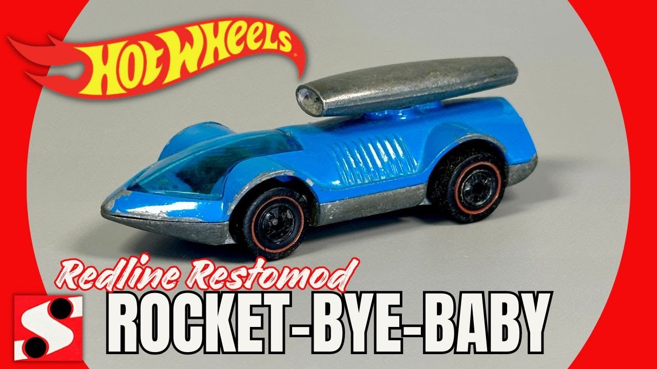 Hot Wheels Rocket-Bye-Baby Redline - Rattlecan Redline Restomod #redline #hotwheels #diecast