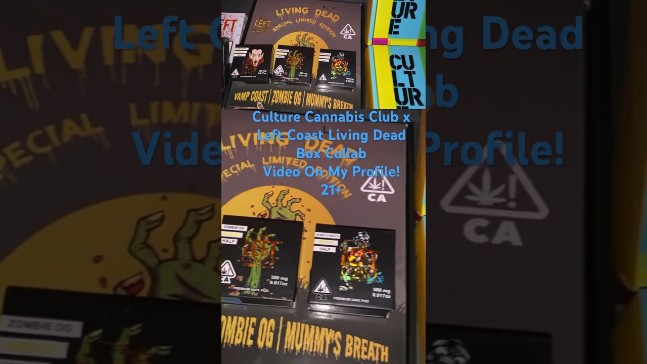 Culture Cannabis Club x Left Coast Limited Edition Living Dead Box Collab! 💚🍃 4k #shorts