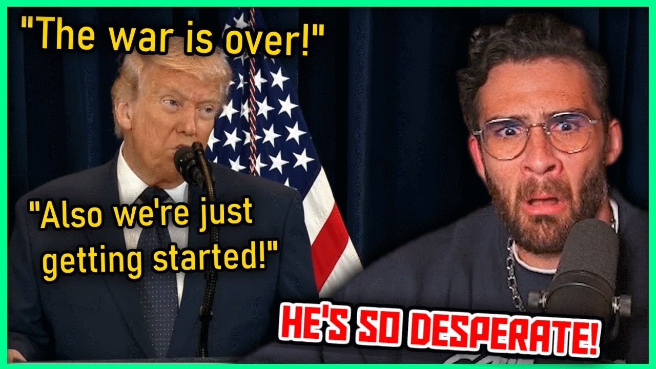 Trump Keeps CONTRADICTING Himself Mid-Sentence | Hasanabi Reacts