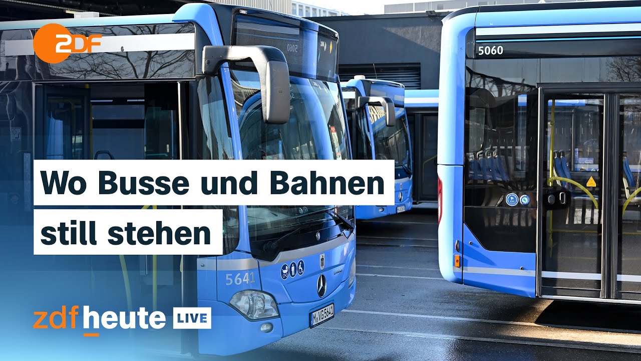 Was Pendler zu den Warnstreiks im Nahverkehr wissen müssen I ZDFheute live