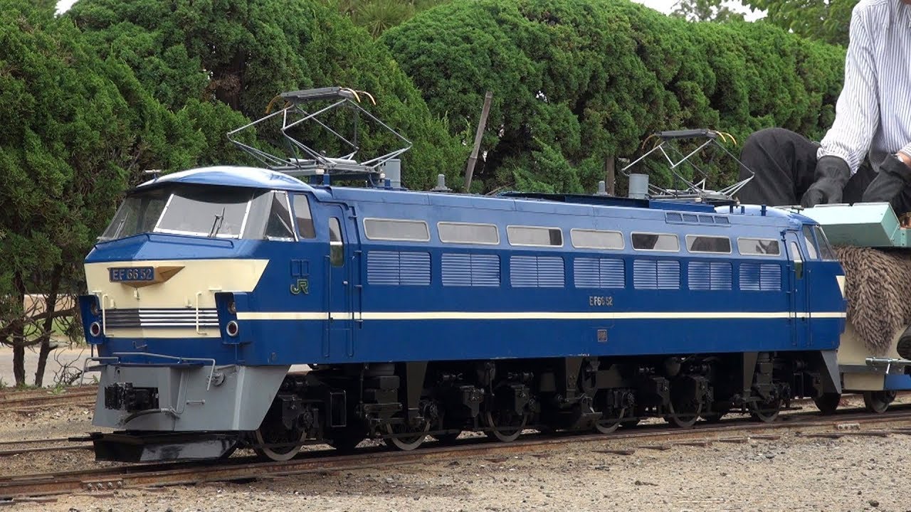 2018/05/13 [行徳駅前公園][ミニSL][5-inch gauge][127㎜]  JNR class EF66 現る‼︎  5インチゲージの世界‼︎