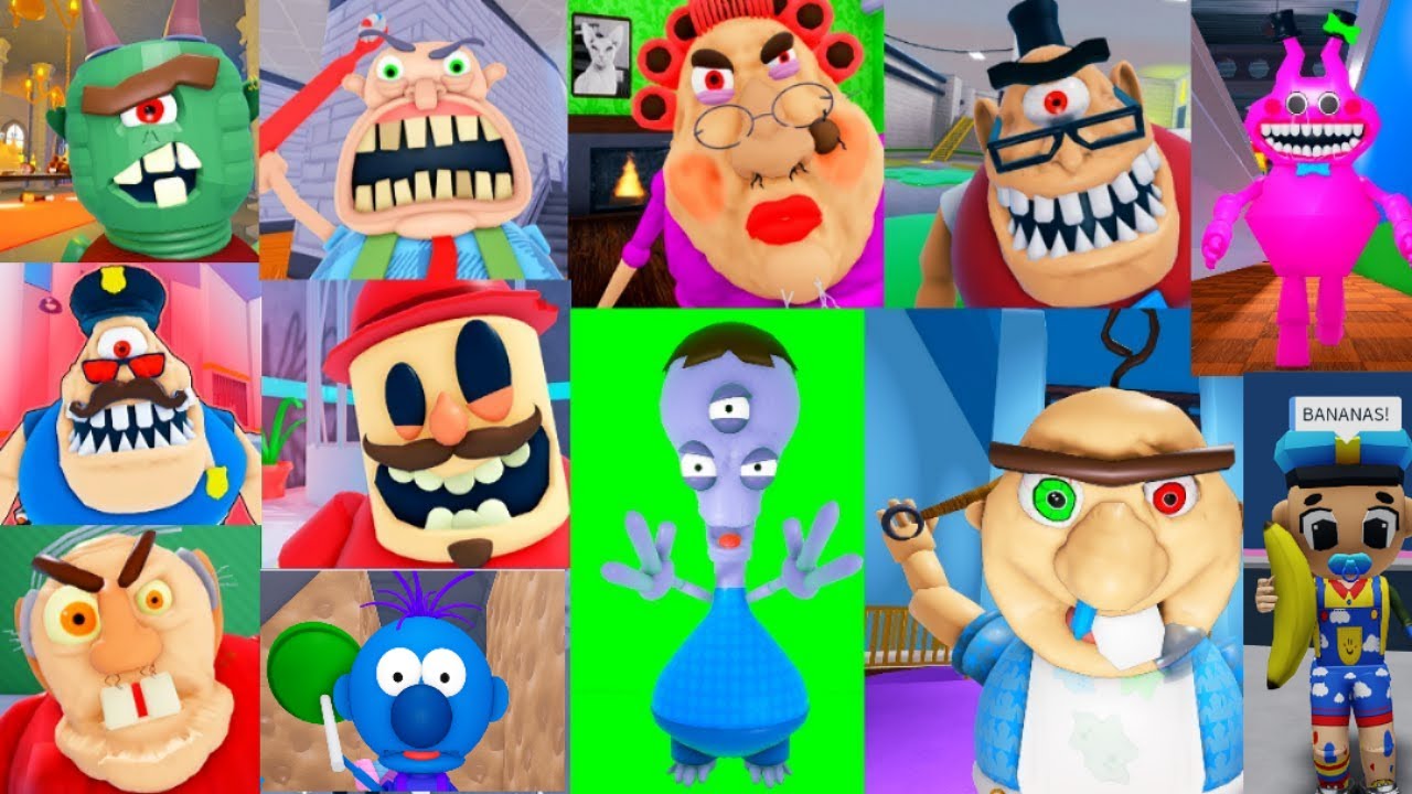 Roblox All Jumpscares, EPIC SCHOOL ESCAPE, EVIL GRANDMA, BABY BOBBY, MR  STINKY, DHUUR'S DUNGEON