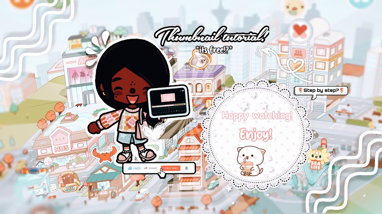 🌷Thumbnail Tut!🌷||✨Free!? ✨|| 💕Step by Step!💕|| *W/VOICE*🎧🔊||