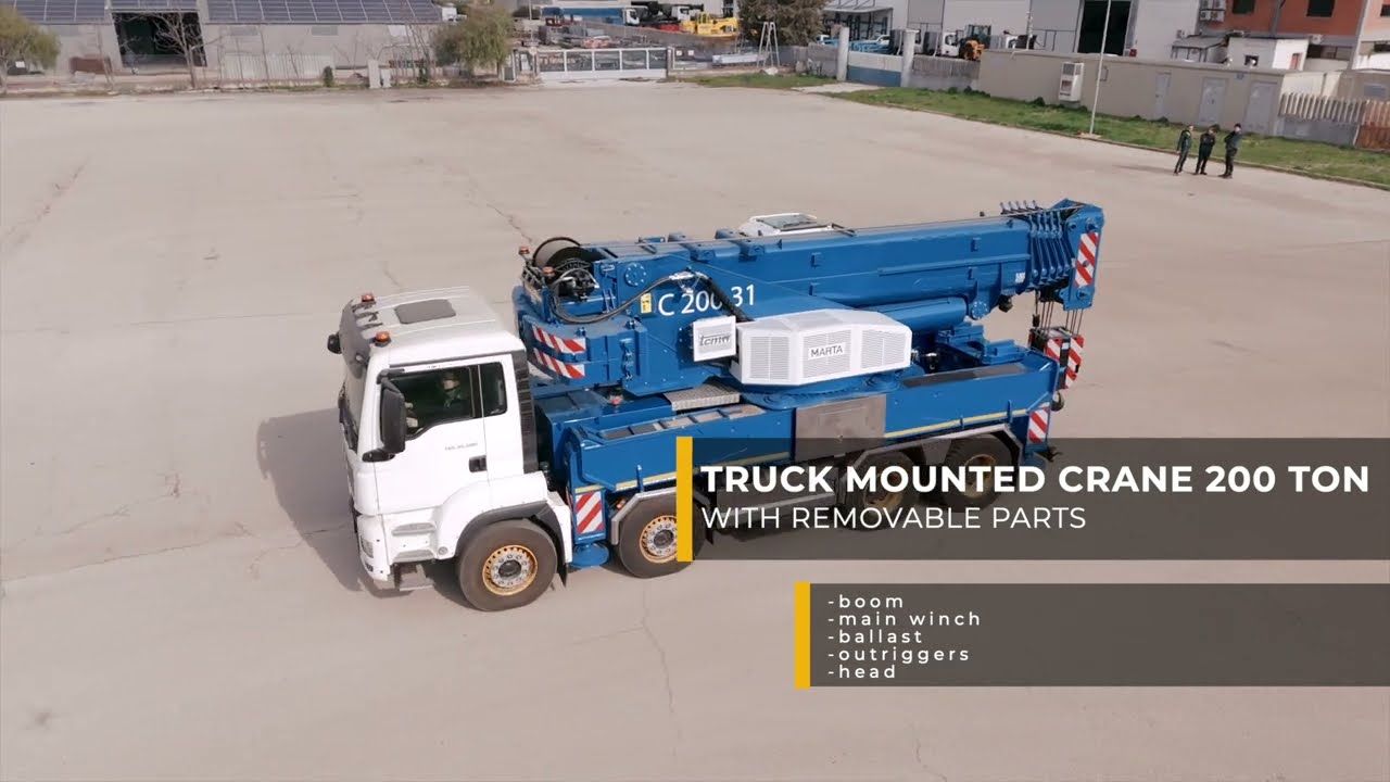 TCM   truck mounted crane 200 ton