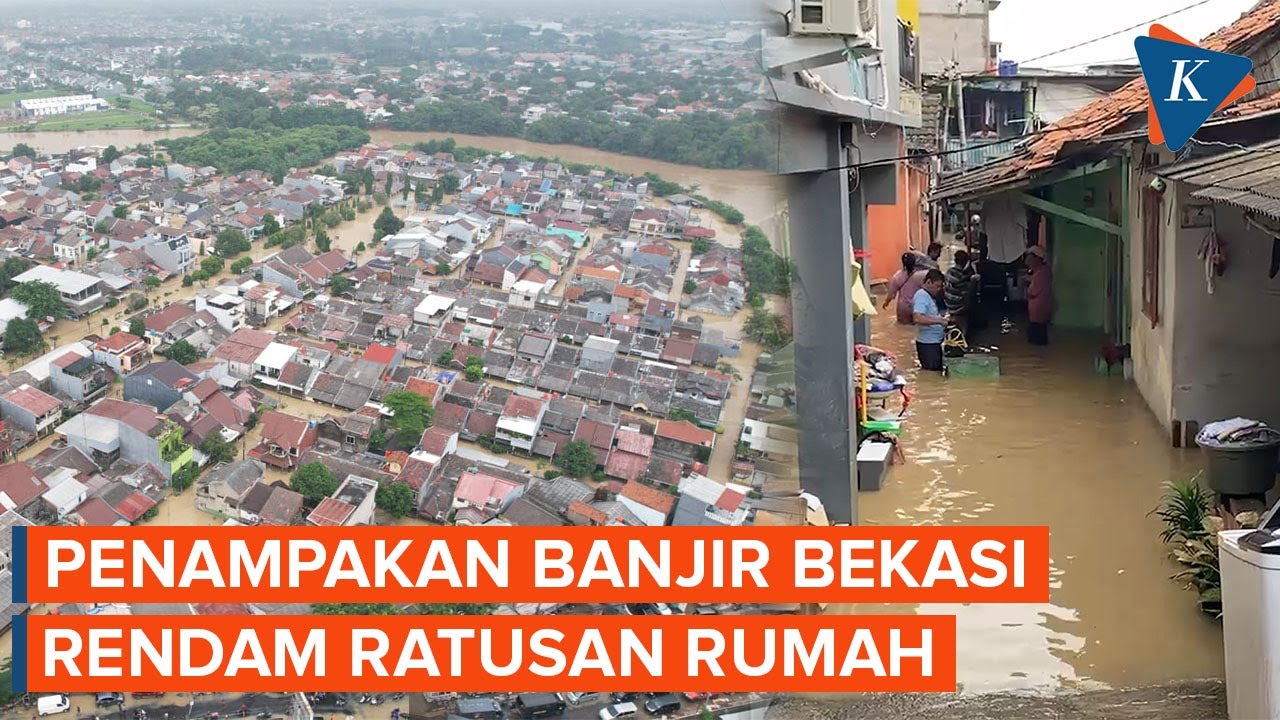 Penampakan Banjir Bekasi dari Udara, Warga: Lebih Parah dari Banjir 2020