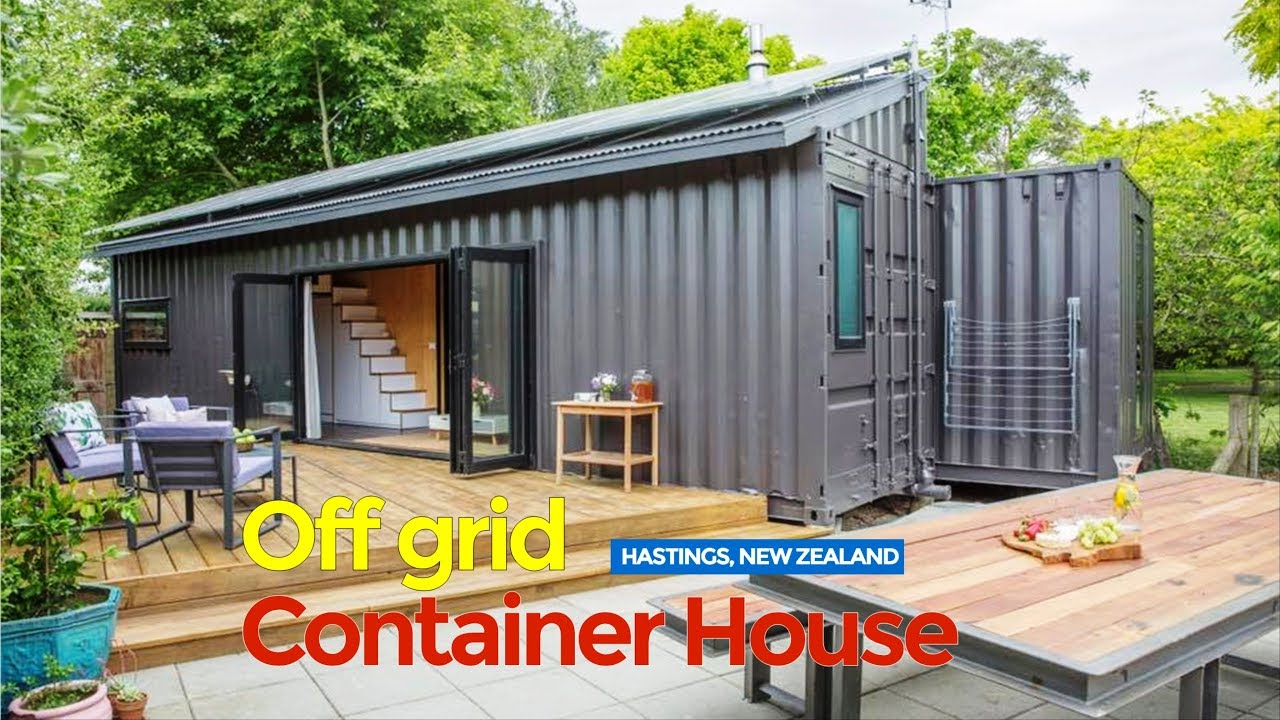 2x40ft Shipping Container Off grid Tiny Home in New Zealand