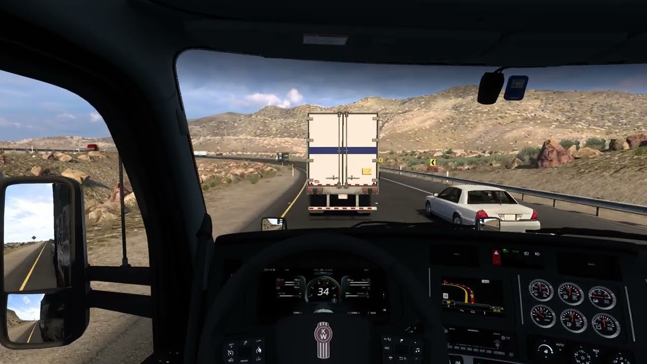 Truck Driving Ambience | Calm Virtual Road Trip (No Commentary) - california - Saint louis