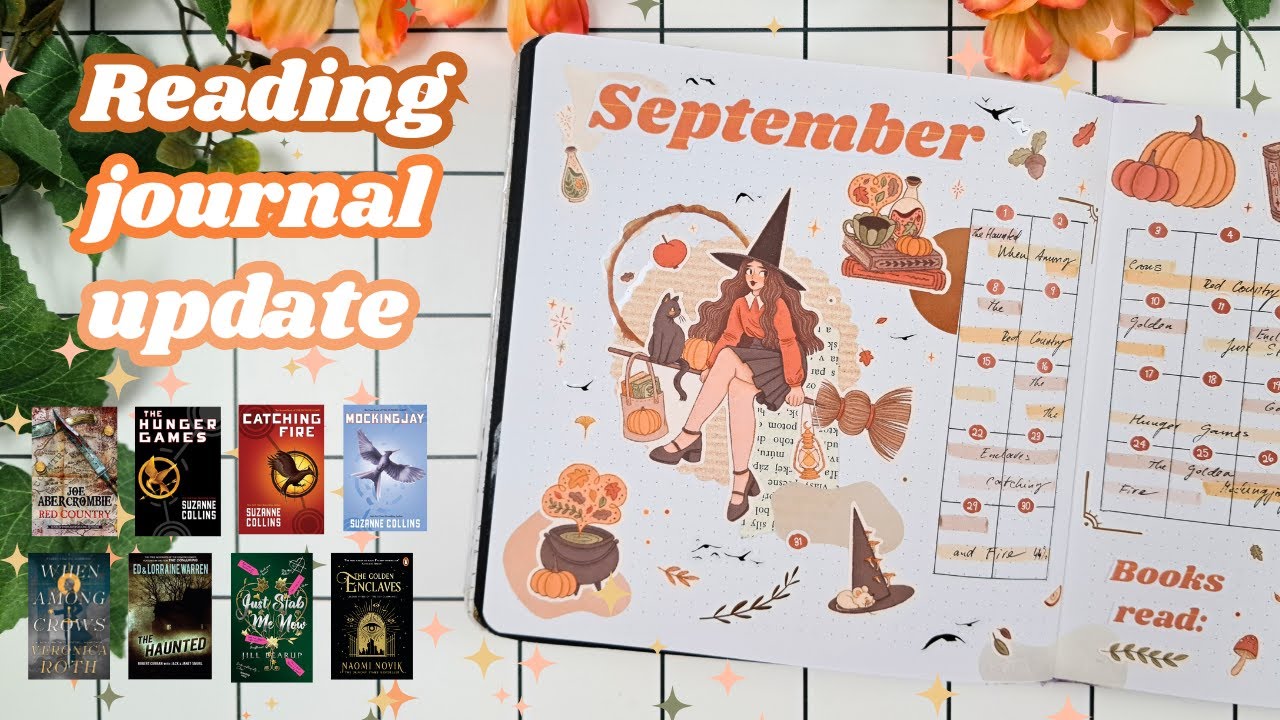 🍂SEPTEMBER Reading Journal 🧡 Cosy Witch Theme 🧹 Monthly Reading Wrap-Up ✨ My BEST reading month yet!