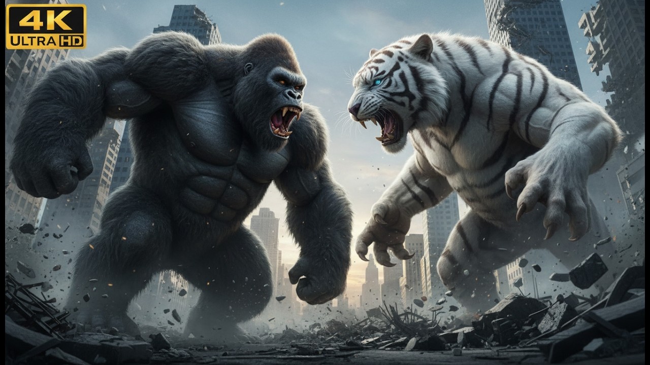 KONG VS. GIANT WHITE TIGER | Who is the Real King?