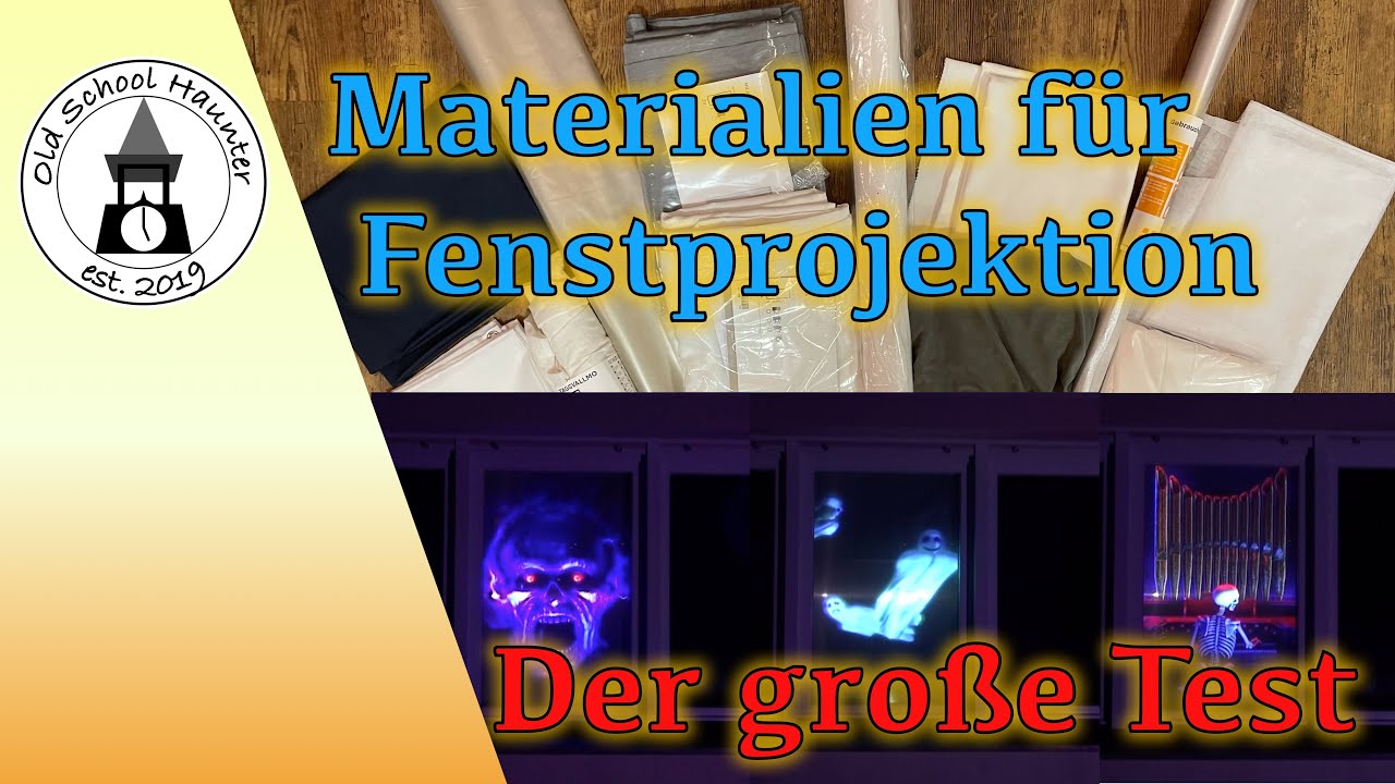 Großer Test von Materialien für Fensterprojektionen - Digital Fensterdekoration [AtmosFX DE]