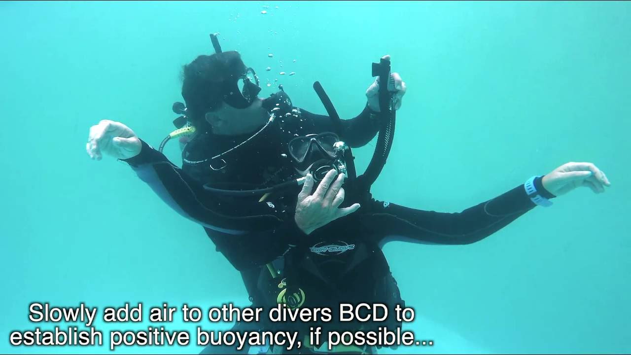 Rescue Exercises 6 - Surfacing an unresponsive diver from underwater