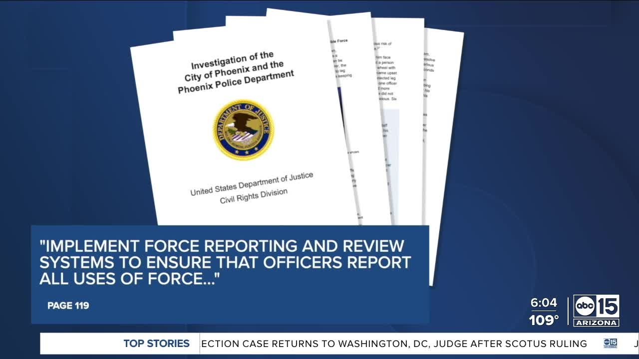 Phoenix PD's misuse of leg restraints results in unreasonable force: Pages 29-31