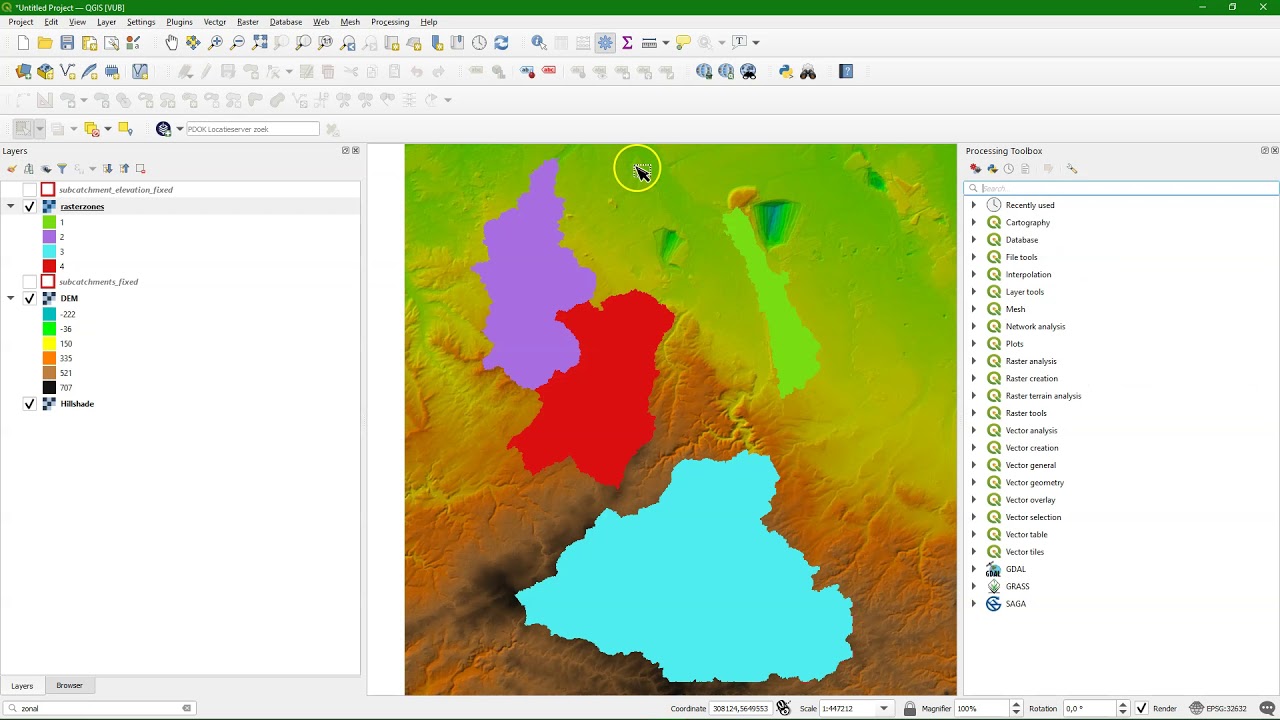 Zonal statistics in QGIS