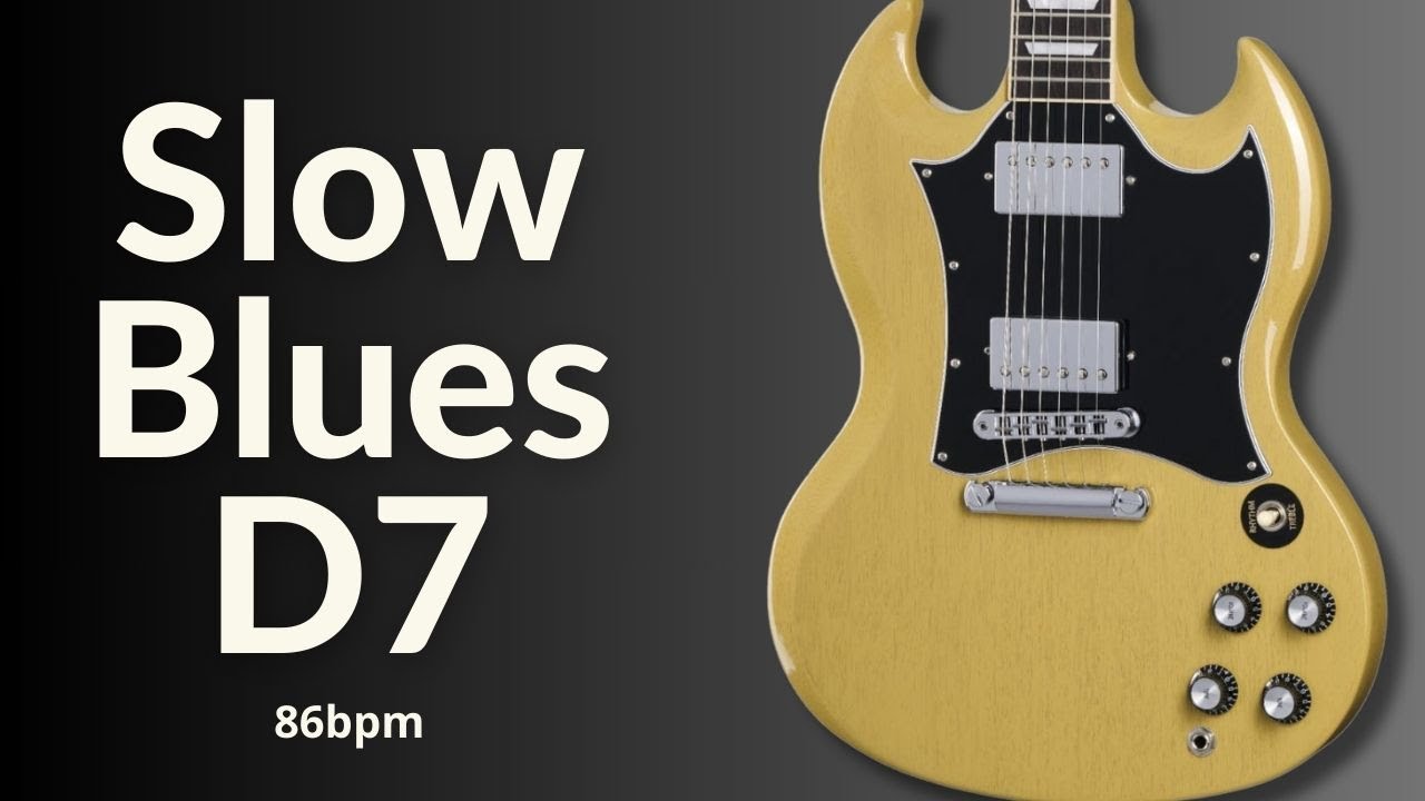 Straight Forward Blues Backing Track in D (86bpm)