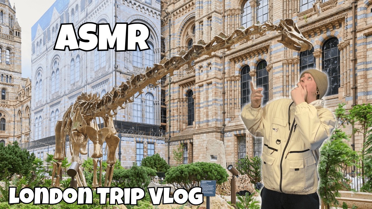 Lets go to London! ASMR Whispered VLOG | Natural History Museum/Comedy Store & More!