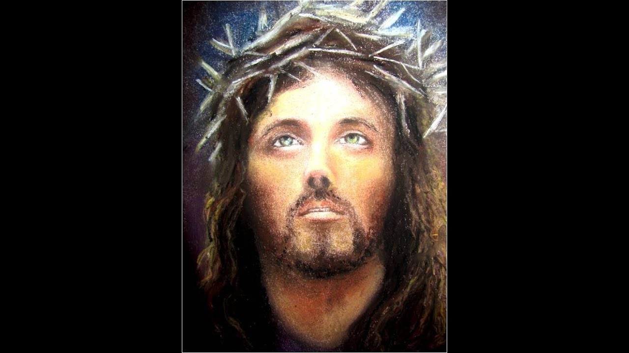 Clases de  Dibujo y Pintura Rostro de Jesús Crucificado