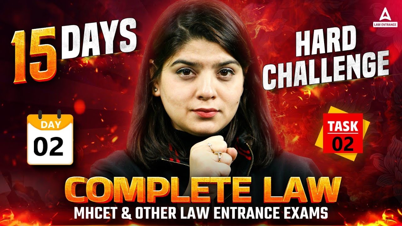 Day 2 - Task 2 | 15 Days Hard Challenges | MH-CET & All Other Law Entrance Exams