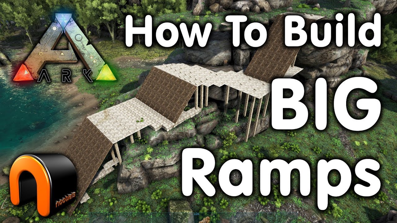 ARK - HOW TO BUILD A HUGE RAMP!