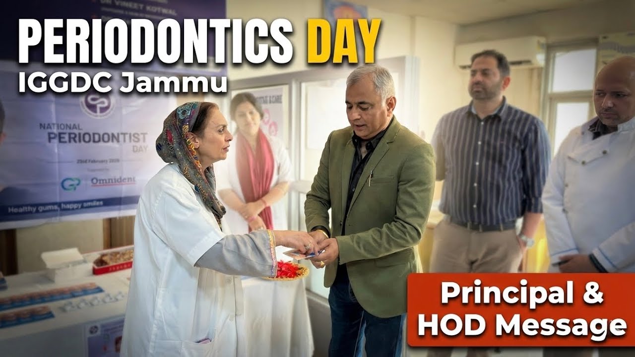 Happy Periodontics Day Celebration at IGGDC Jammu | Principal & HOD Message | Banarasi Medicos