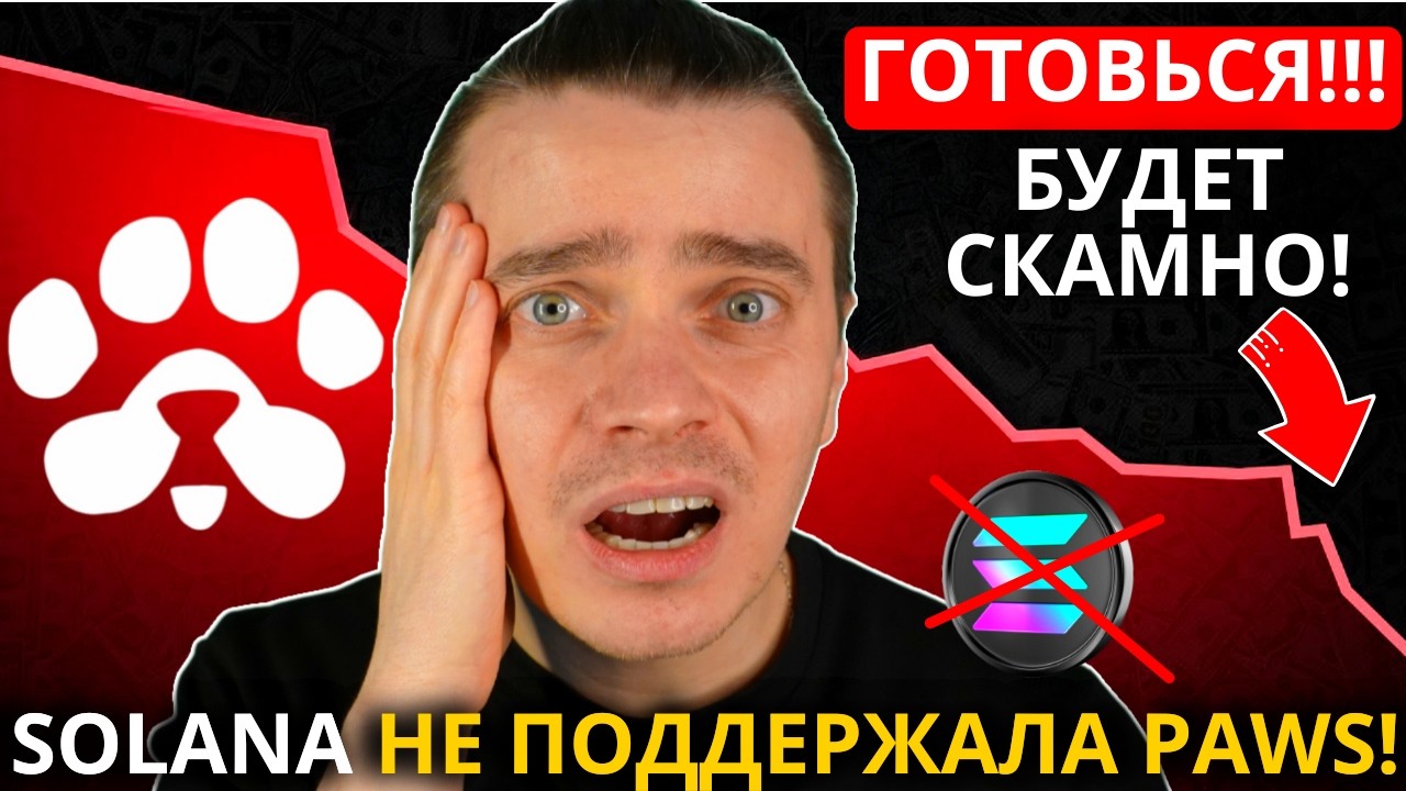 ⚠️ PAWS 🚨СРОЧНО🚨 SOLANA НЕ ПОДДЕРЖАЛА PAWS! НАС ЖДЕТ РОСТ ИЛИ СКАМ НА ЛИСТИНГЕ? ГДЕ ВЫГОДНЕЕ ПРОДАТЬ