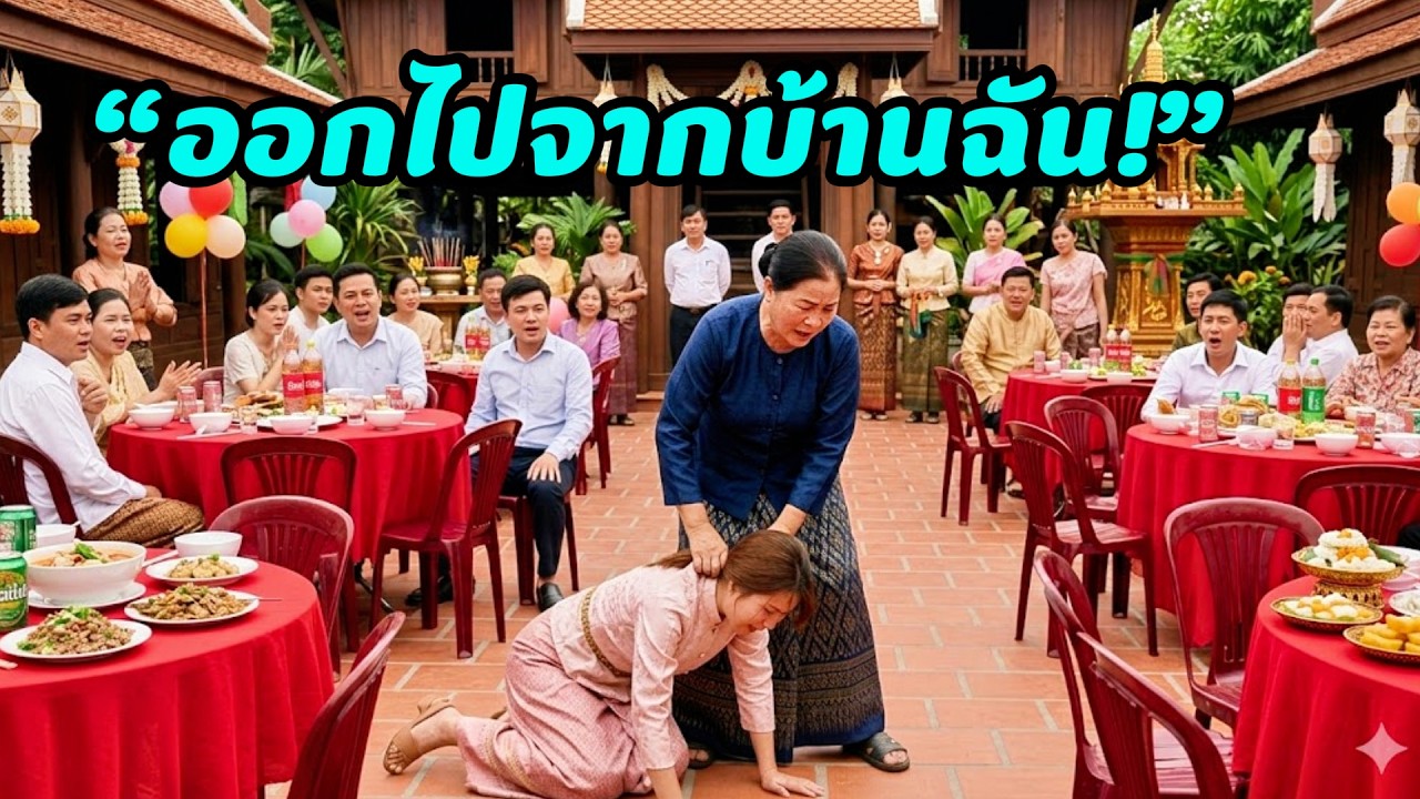 ช็อก! แม่ผัวไล่ลูกสะใภ้ออกจากงานขึ้นบ้านใหม่ต่อหน้าญาติทั้งตระกูล