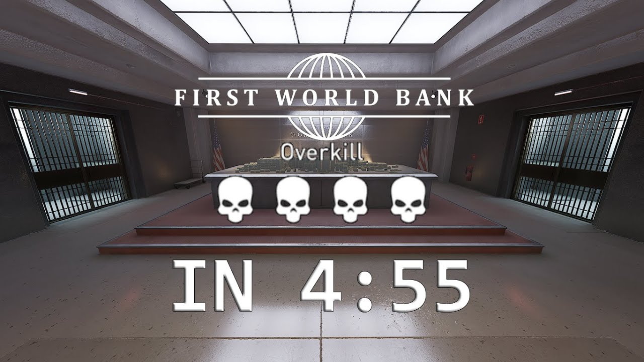 Payday 3 - First World Bank Solo Speedrun Overkill (WR: 4:55)