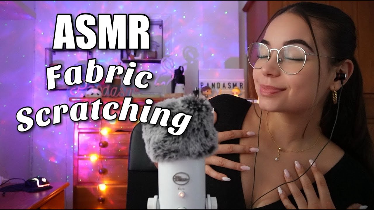 ASMR FABRIC SCRATCHING👗(Skin Scratching + Mouth sounds muy relajante) | ASMR para dormir | Pandasmr