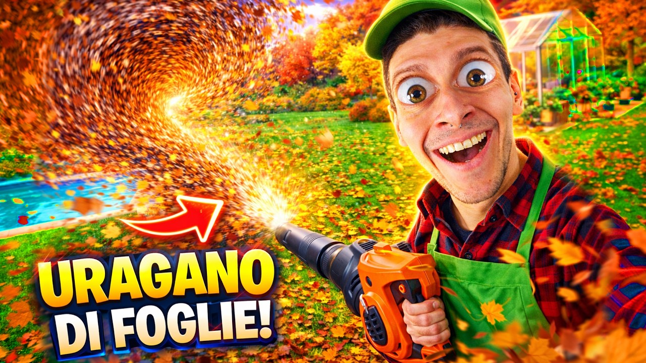 Ho raccolto TUTTE le FOGLIE del giardino di LEAF IT ALONE !!