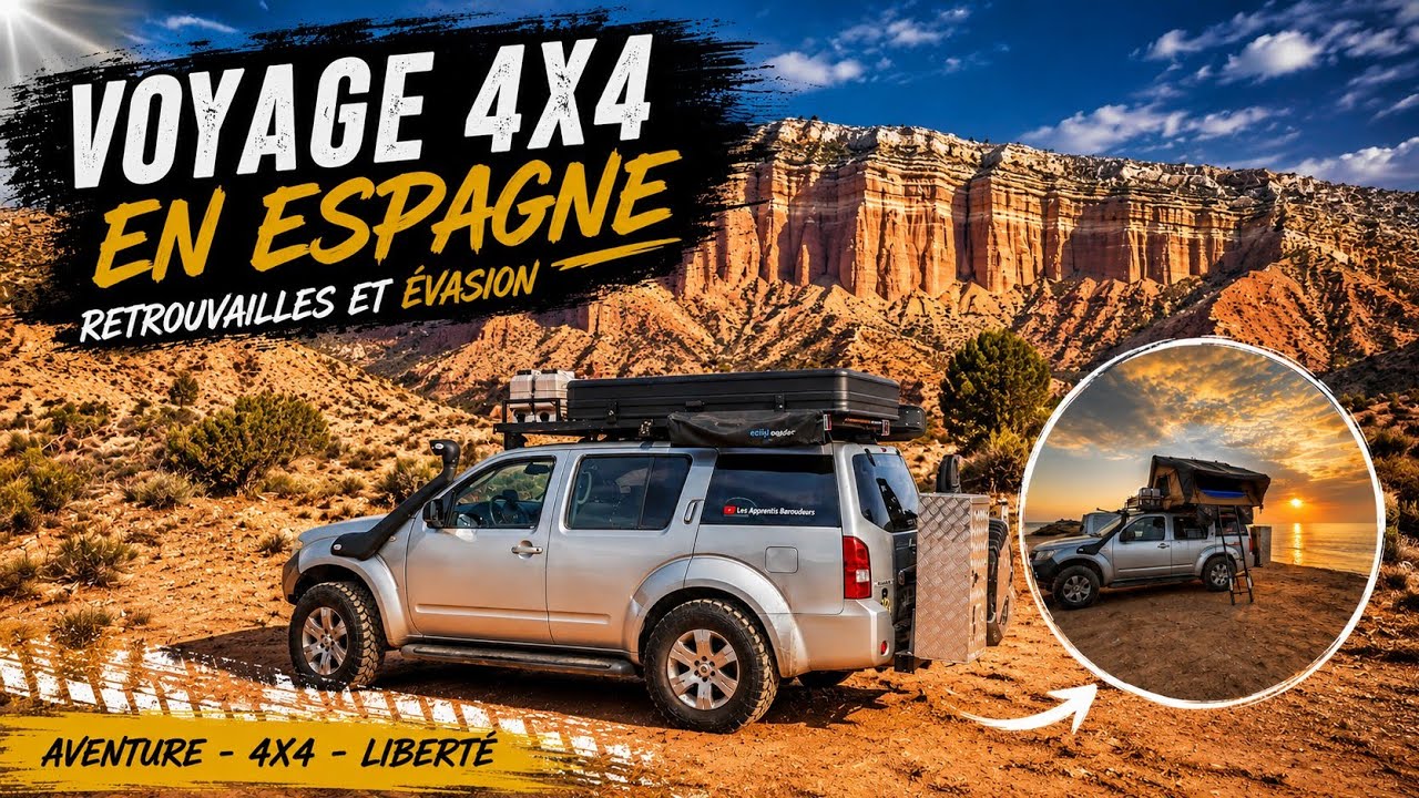 Voyage en espagne en 4x4; on a retrouvé nos amis pour un road trip incroyable.