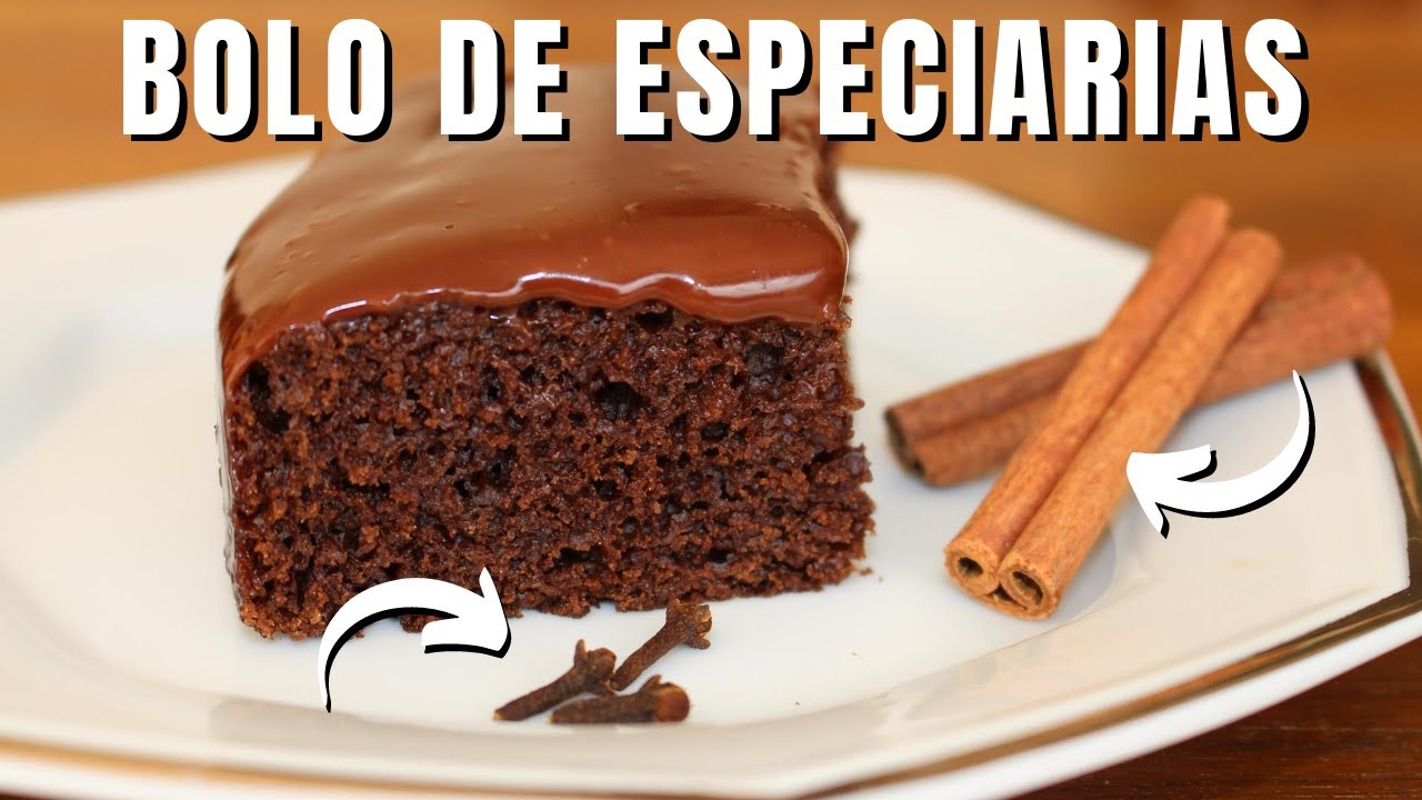 BOLO DE CHOCOLATE COM ESPECIARIAS | Gostei do Gosto - Receitas