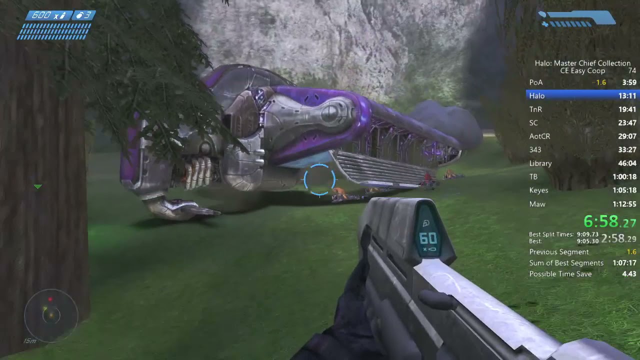 [WR] Halo CE Easy Coop in 1:07:22 with Helpless