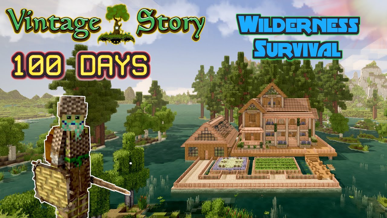 100 Days in Vintage Story: Wilderness Survival (Modless Edition)