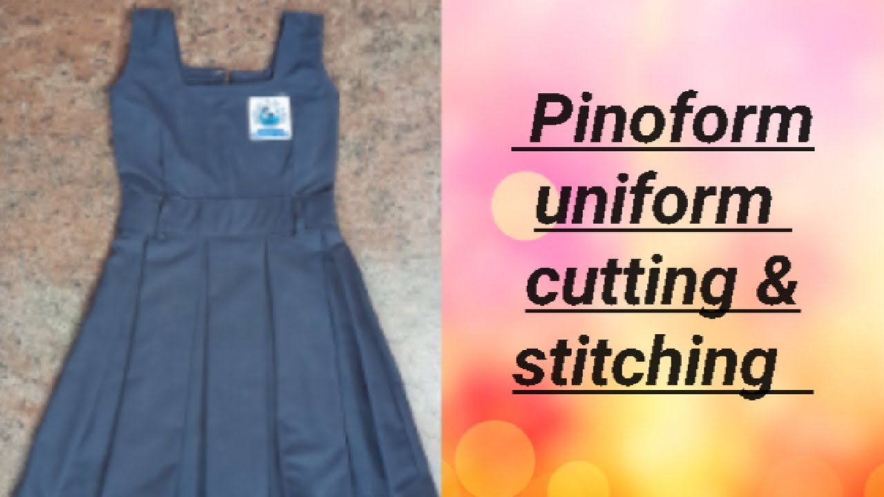 Pinoform uniform cutting and stitching in tamil |girls uniform cutting and stitching easy method