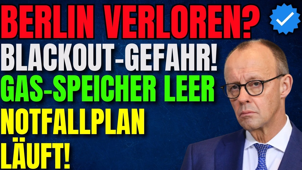 👉 Energie-Skandal!💥Berlin im Blackout-Risiko💥Gasspeicher leer &ndash; Notfallplan l&auml;uft!