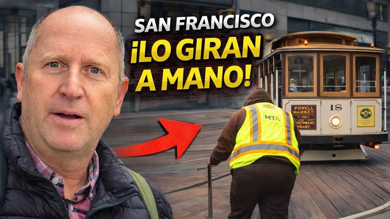 ASÍ GIRAN A MANO UN TRANVÍA EN POWELL & MASON